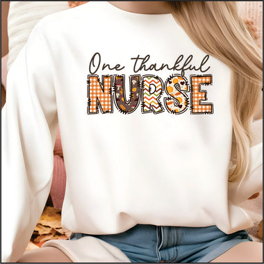 One Thankful Nurse DTF Transfer