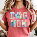 Pastel Quilted Dog Mom DTF Transfer