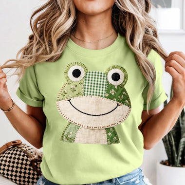 Patchwork Frog DTF Transfer