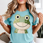 Patchwork Frog DTF Transfer