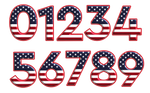 Custom Patriotic Number and Name