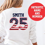 Custom Patriotic Number and Name