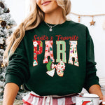Christmas Pattern Santa's Favorite Para