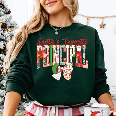 Christmas Pattern Santa's Favorite Principal