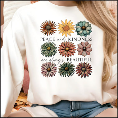 Peace and Kindness DTF Transfer