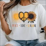 Peace Love Sunshine DTF Transfer