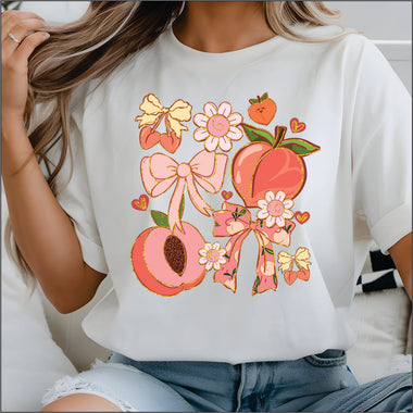 Peach Coquette DTF Transfer