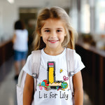 Custom Back to School Alphabet w name