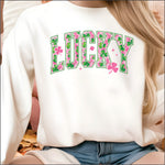 Pink & Green Lucky DTF Transfer