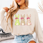 Pink & Lime Bunny Trio