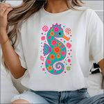 Preppy Sea Horse DTF Transfer