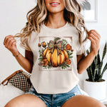 Pretty Floral Pumpkin