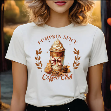 Pumpkin Spice Coffee Club DTF Transfer