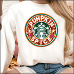 Pumpkin Spice Logo DTF Transfer