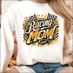 Racing Mom Orange  DTF Transfer