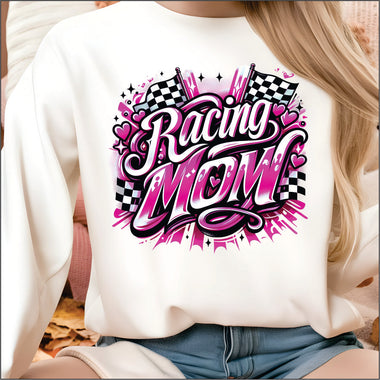 Racing Mom Pink DTF Transfer