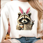 Racoon Bunny DTF Transfer