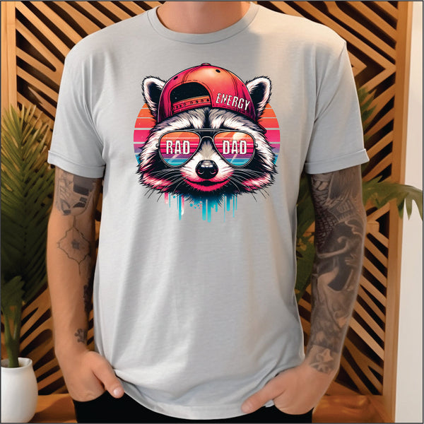 Rad Racoon Rad Dad Racoon DTF Transfer – Sweet Tee Transfers