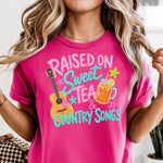 Raised on Sweet Tee and Country Songs DTF Transfer