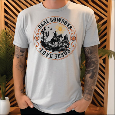 Real Cowboys Love Jesus DTF Transfer