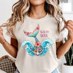 Salty Soul Mermaid Tail DTF Transfer