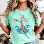 Salty Soul Mermaid Tail DTF Transfer