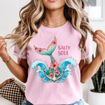 Salty Soul Mermaid Tail DTF Transfer