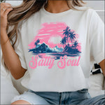 Salty Soul Pink DTF Transfer