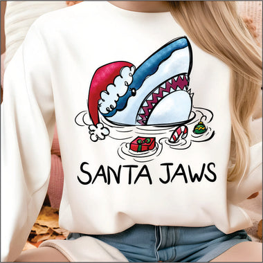 Santa Jaws DTF Transfer