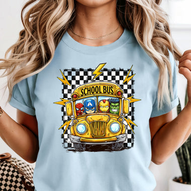 Hero's Driving School Bus DTF Transfer