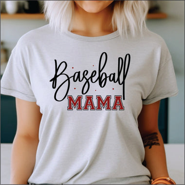 Customizable Script Baseball DTF Transfer