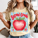 Personalized Preppy Apple Grades DTF Transfer