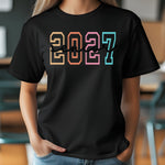 Senior 2027 Pastel Numbers DTF Transfer