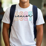 Senior 2027 Pastel Numbers DTF Transfer