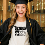 Senior Class of 2027 Black Print DTF Transfer