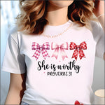 She is Worthy Proverbs 31 DTF Transfer