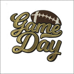 Shiny Gold Game Day Embroidered Patch