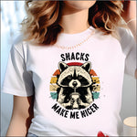 Snacks Make Me Nicer DTF Transfer