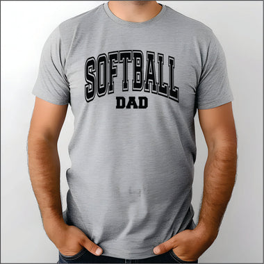 Softball Dad Black DTF Transfer