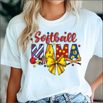 Softball Mama Pattern DTF Transfer