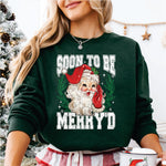 Soon to be Merry'd Santa white print