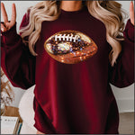 Sparkly Football DTF Transfer