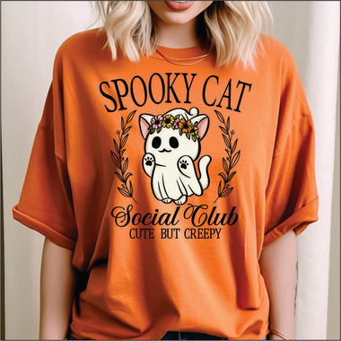 Spooky Cat Social Club DTF Transfer