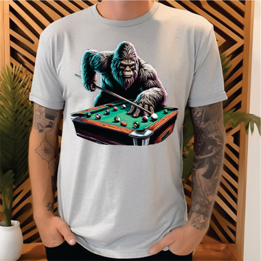 Bigfoot Playing Pool