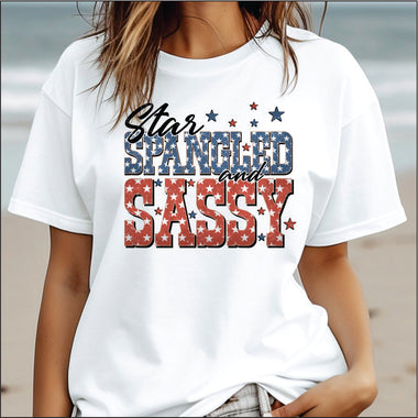 Star Spangled and Sassy DTF Transfer