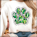 St Patricks Paw DTF Transfer