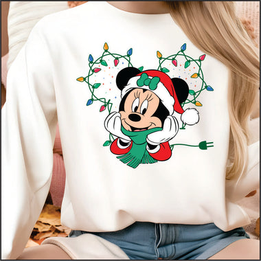 String Light Minnie DTF Transfer