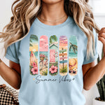 Summer Vibes Panels DTF Transfer