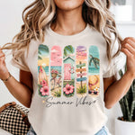 Summer Vibes Panels DTF Transfer