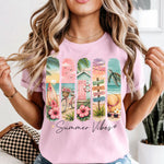 Summer Vibes Panels DTF Transfer